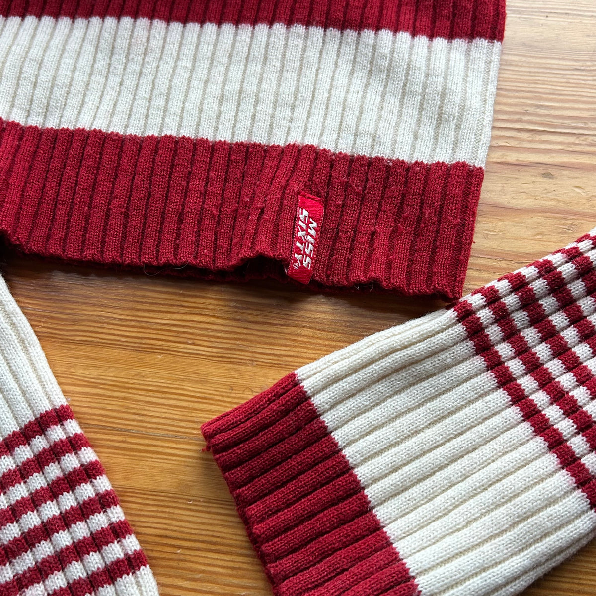Miss Sixty Striped Roll Neck Jumper - S