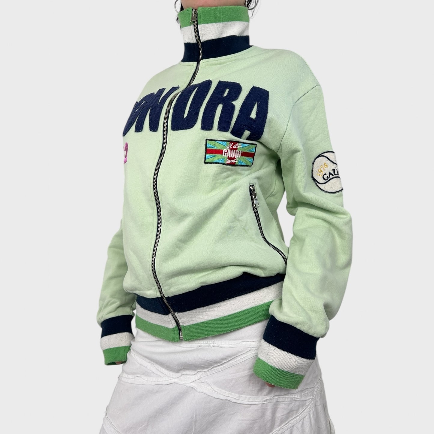 Vintage London Zip Up Jumper - M