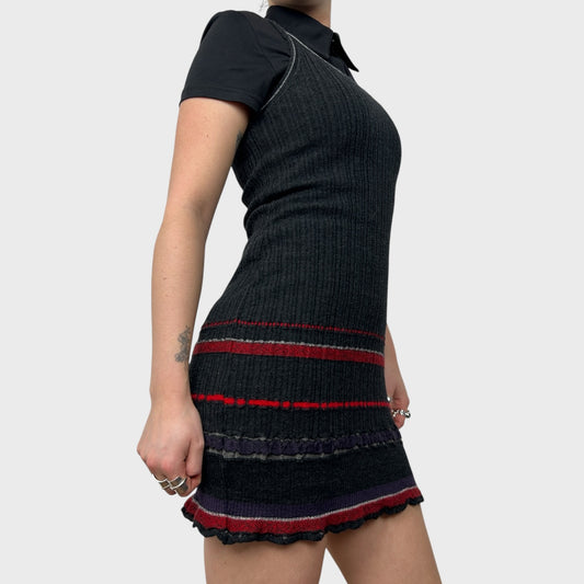 Marithé + François Girbaud Knit Stretch Mini Dress - S/M