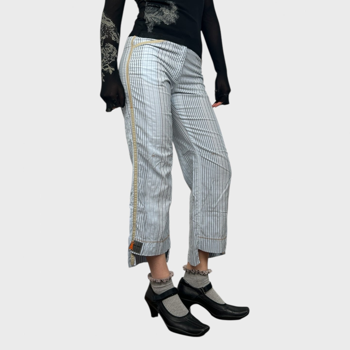 Cop Copine Striped Trousers - S/M