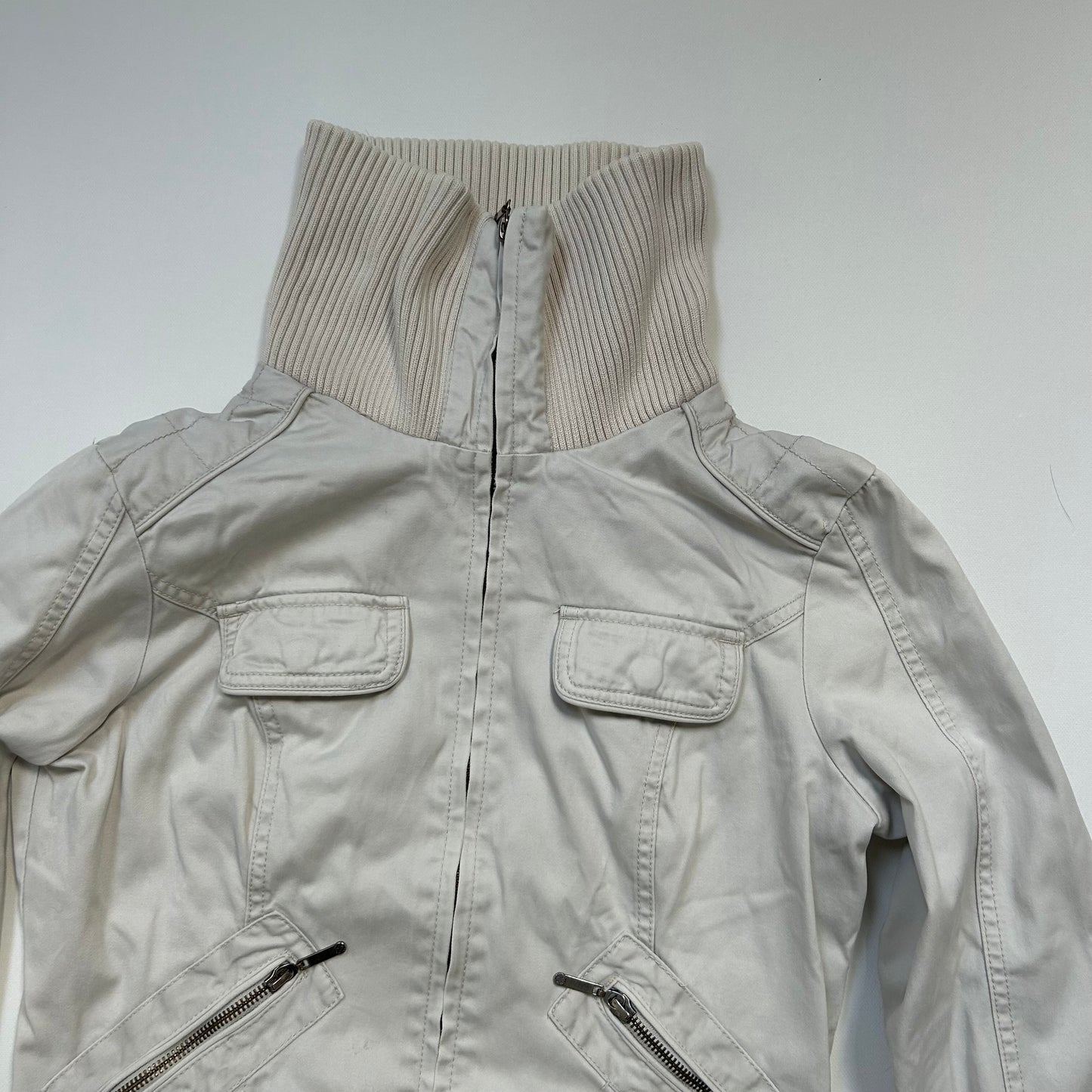White Zip-Up Jacket