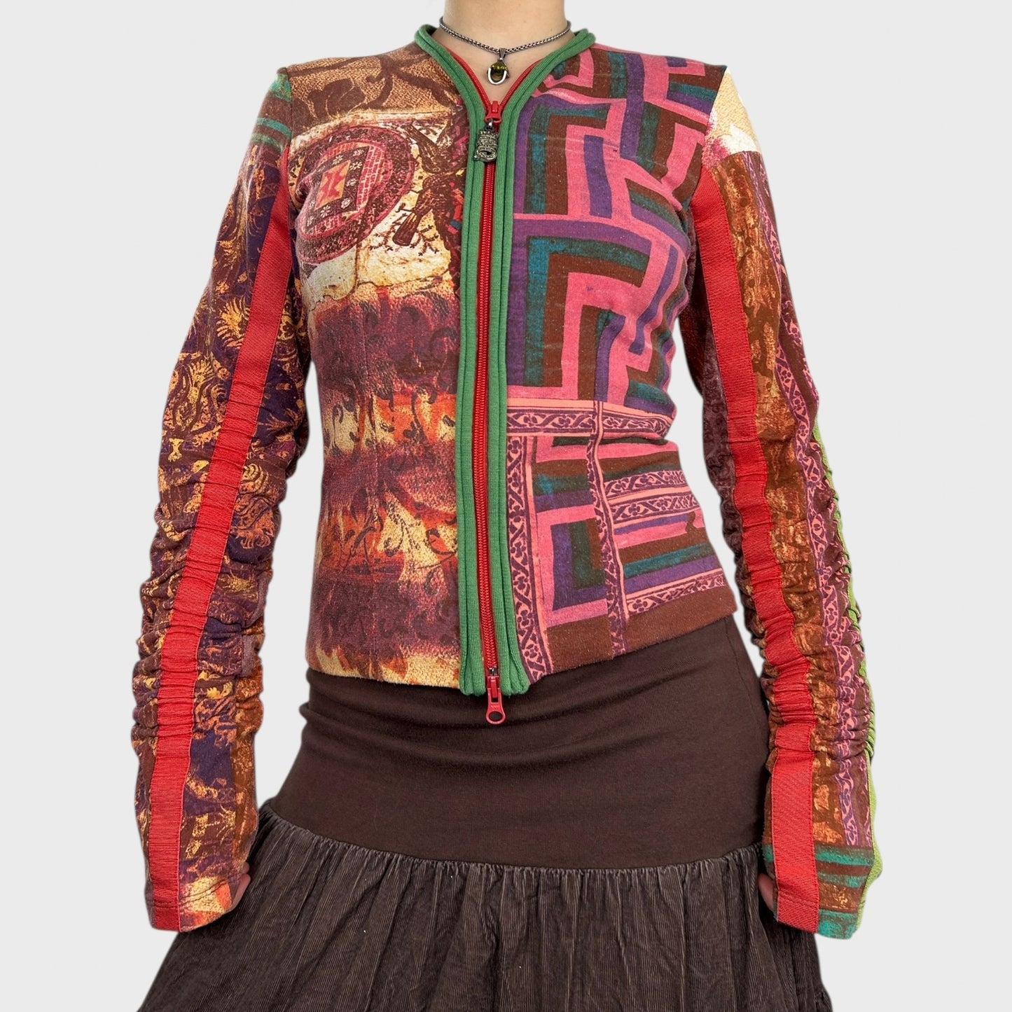 Save the Queen Double Zip Top - S/M