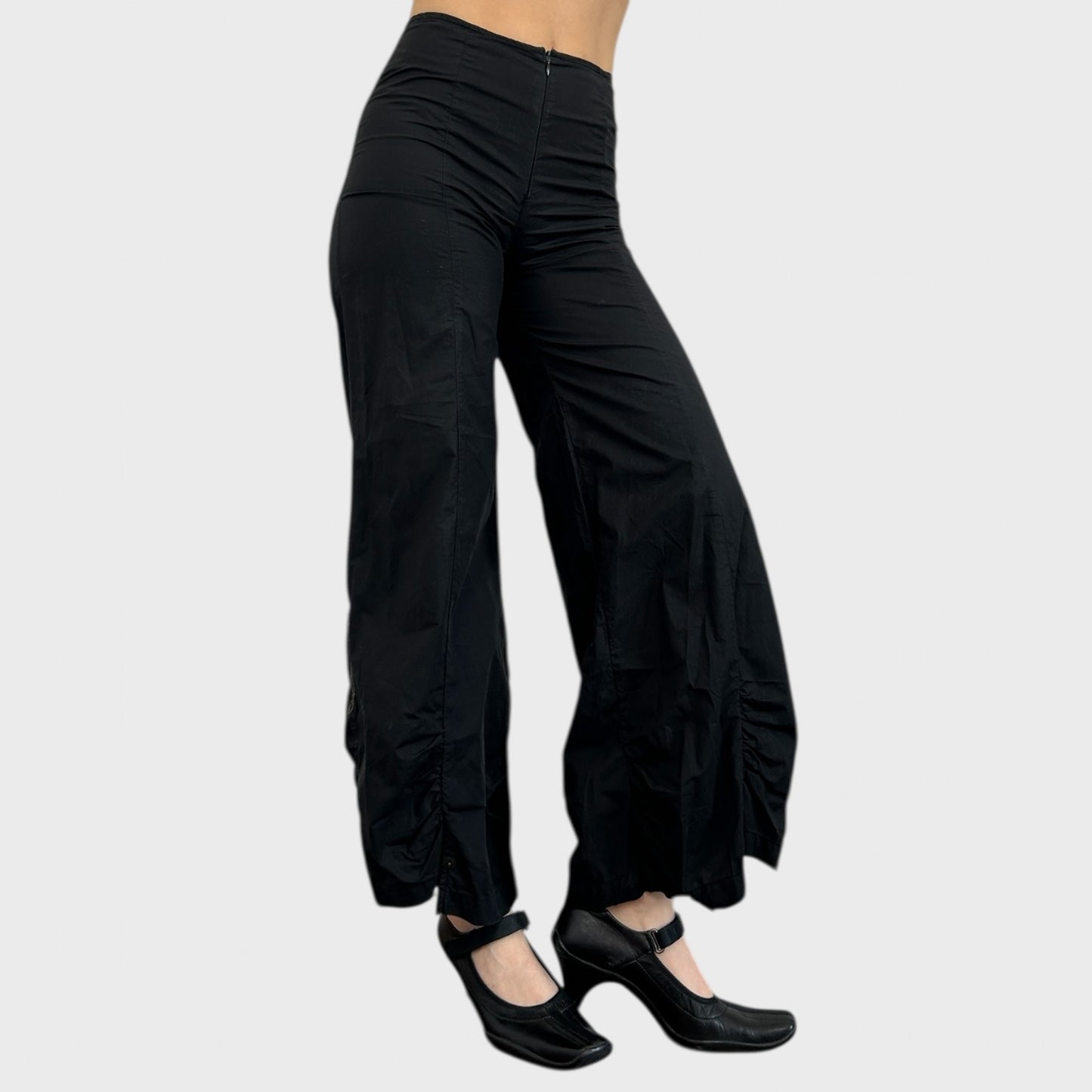 Cop Copine Black Ruched Trousers - S
