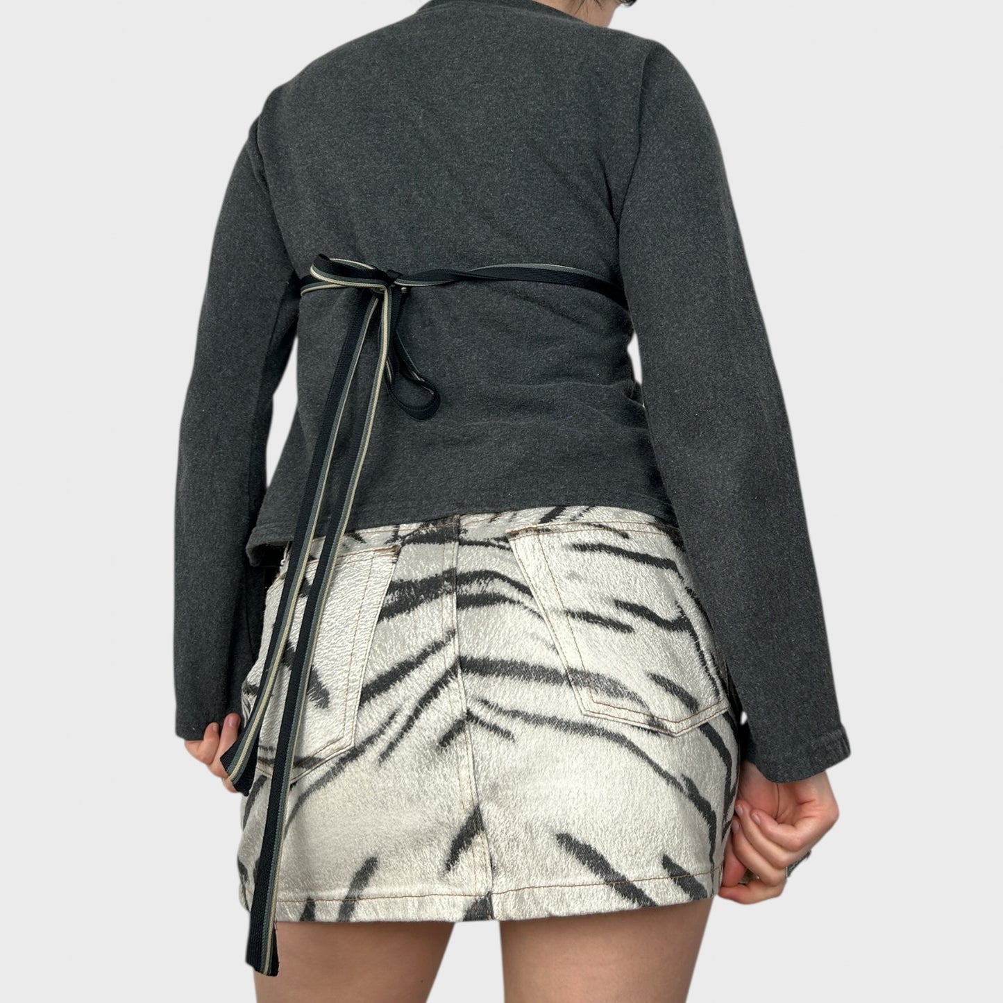 Roberto Cavalli Zebra Print Mini Skirt - S