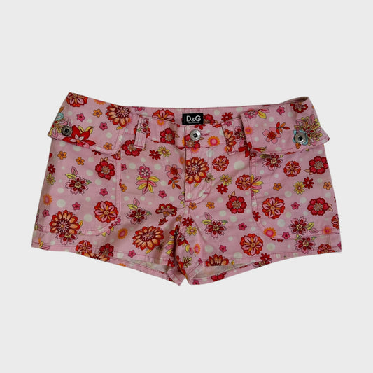 Dolce & Gabbana Floral Mini Shorts / Hot Pants