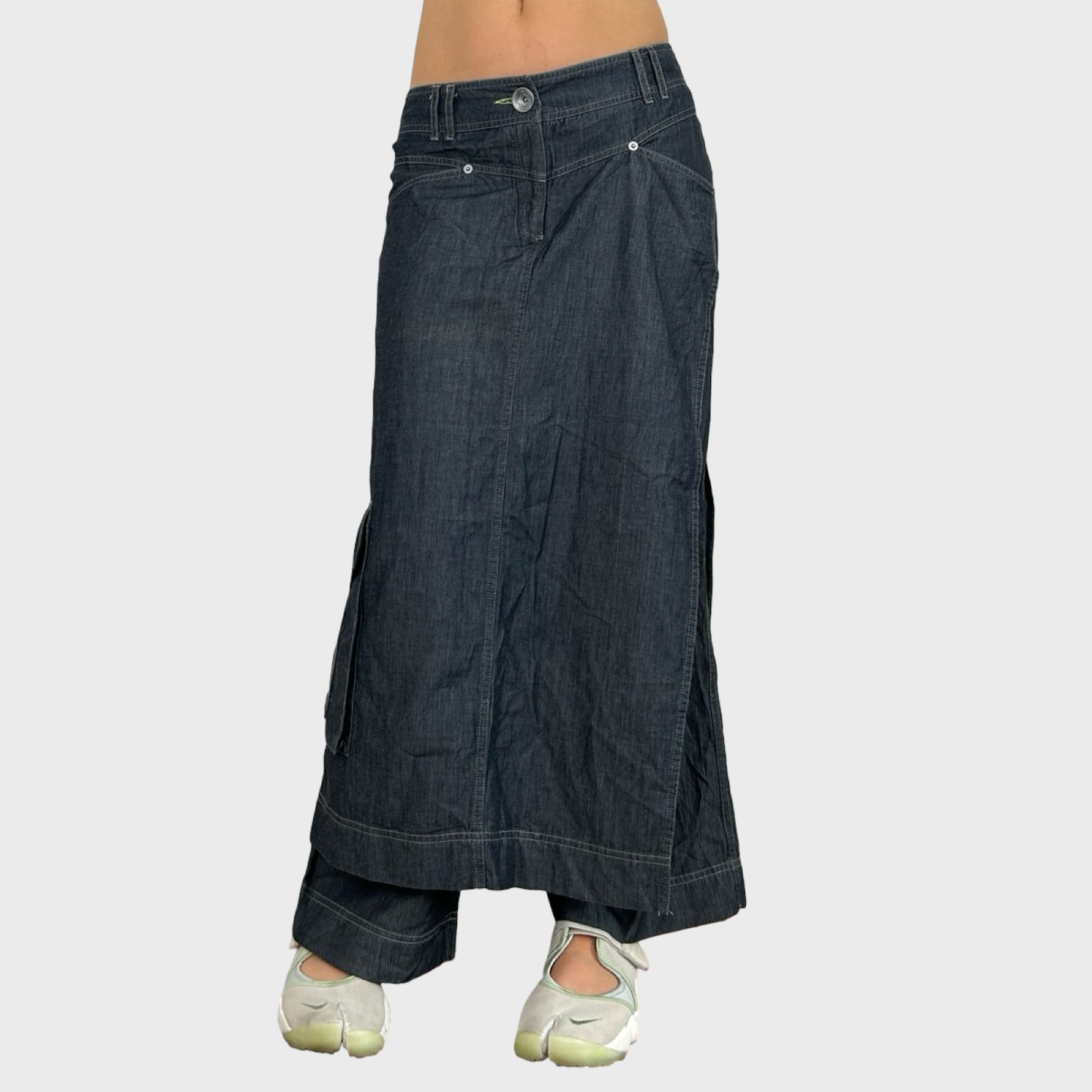 Cop Copine Denim Skirt Trousers - M