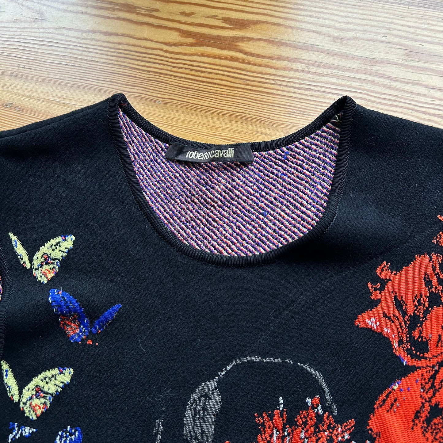 Roberto Cavalli Graphic Midi Dress - S/M