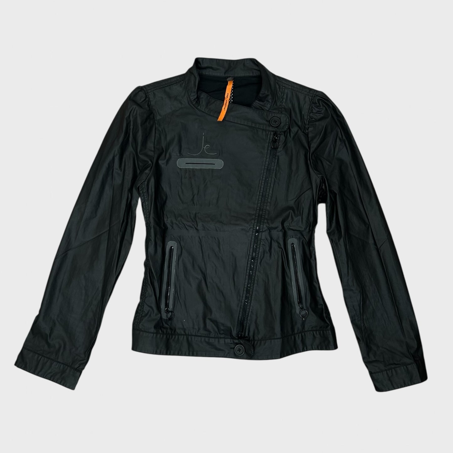 Cop Copine Black Asymmetric Zip Jacket - M/L