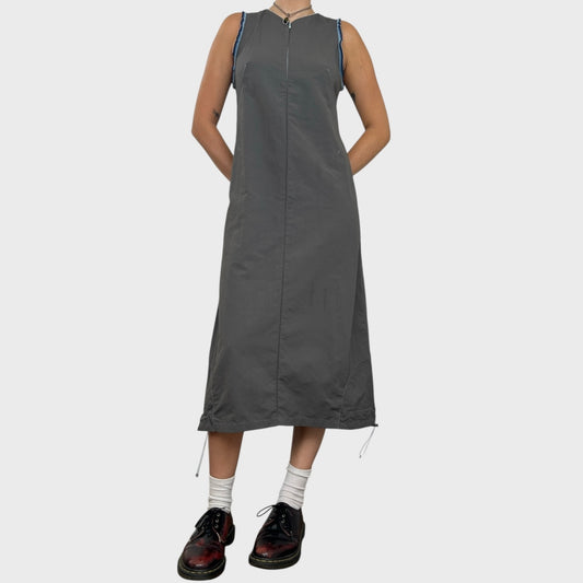 Cop Copine Grey Toggle Maxi Dress - S