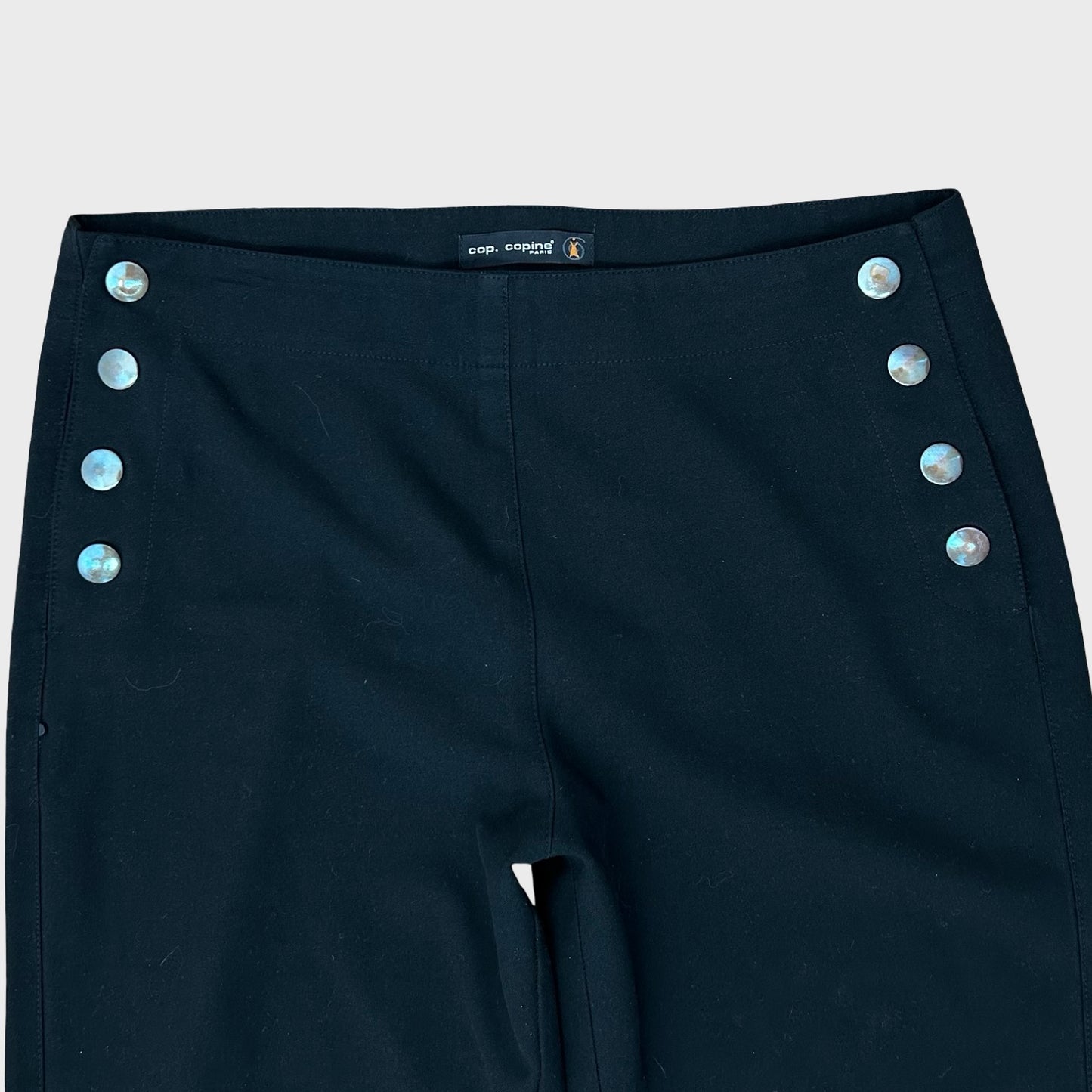 Cop Copine Wide Leg Button Trousers - L