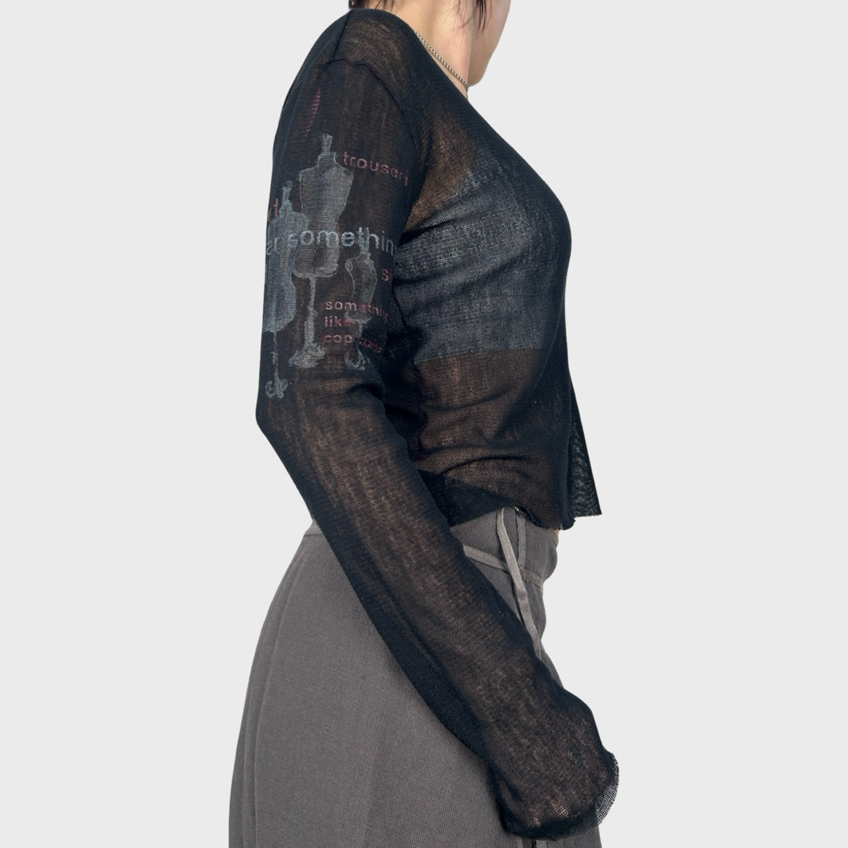 Cop Copine Black Mesh Long Sleeve - M/L