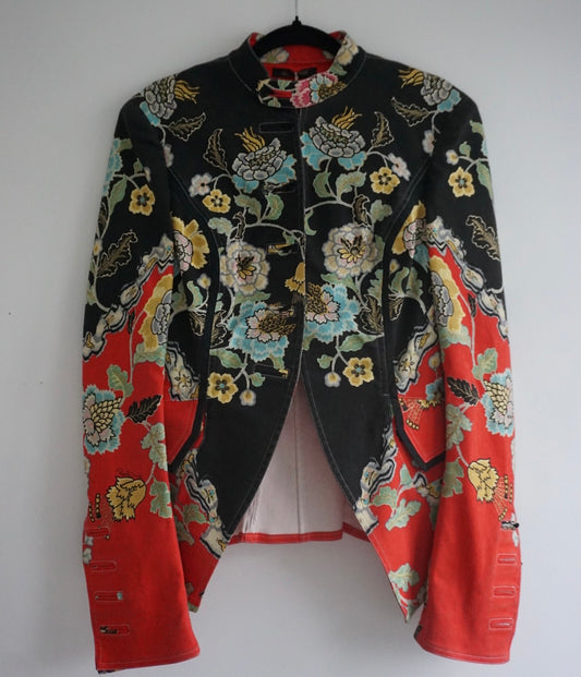 Roberto Cavalli SS 2003 Chinoiserie Print Jacket