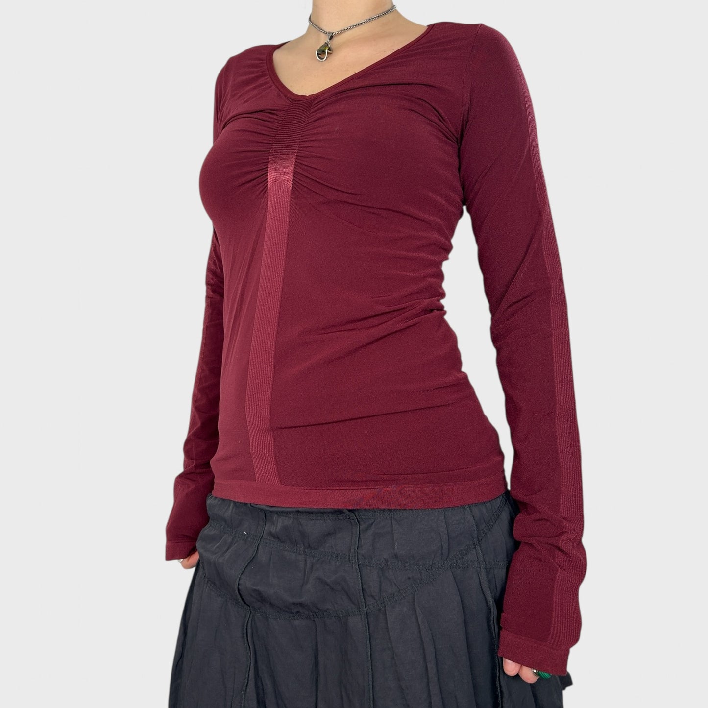 Marithé + François Girbaud Slinky Long Sleeve Top - M