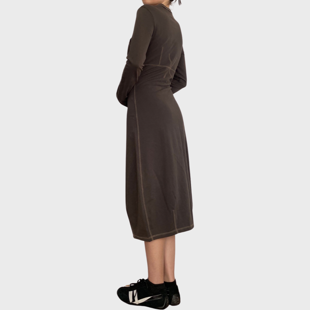 Cop Copine brown midi dress
