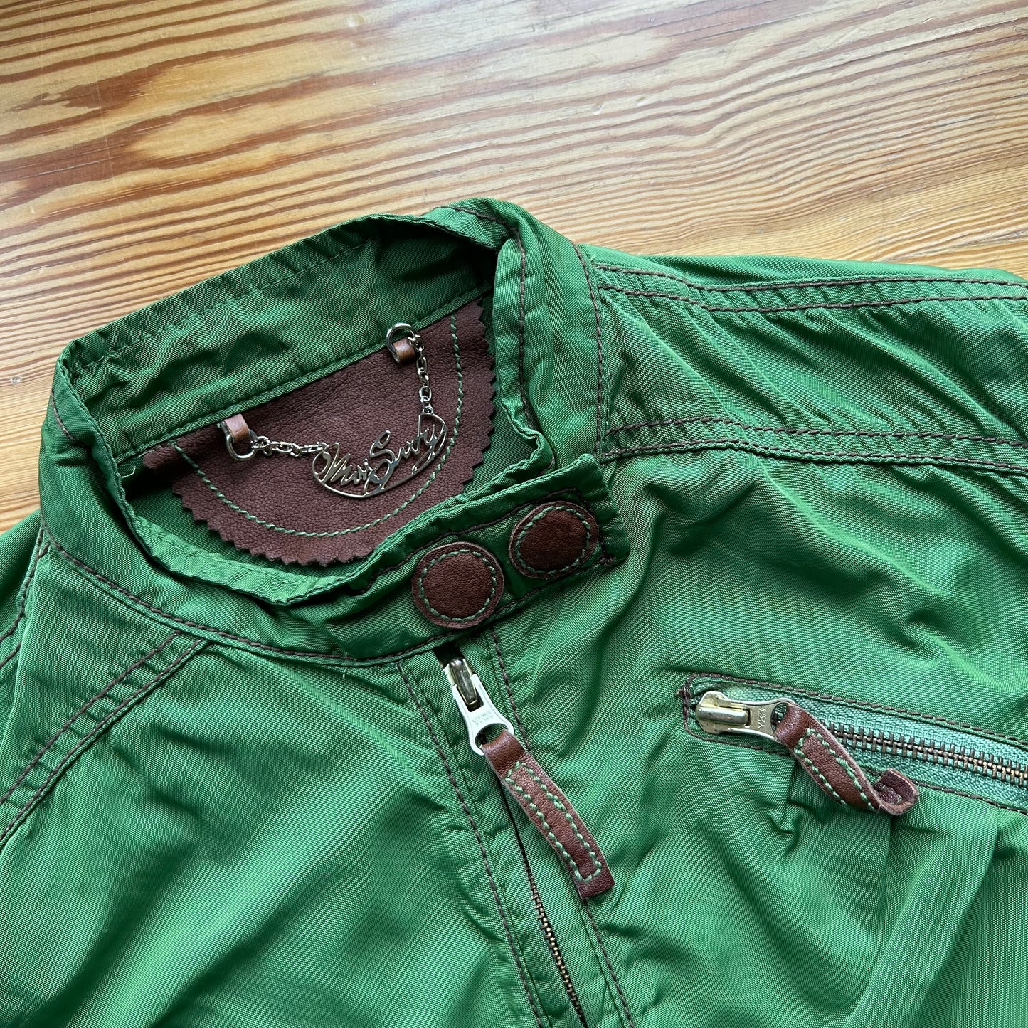 Miss Sixty Green Zip-Up Jacket - S