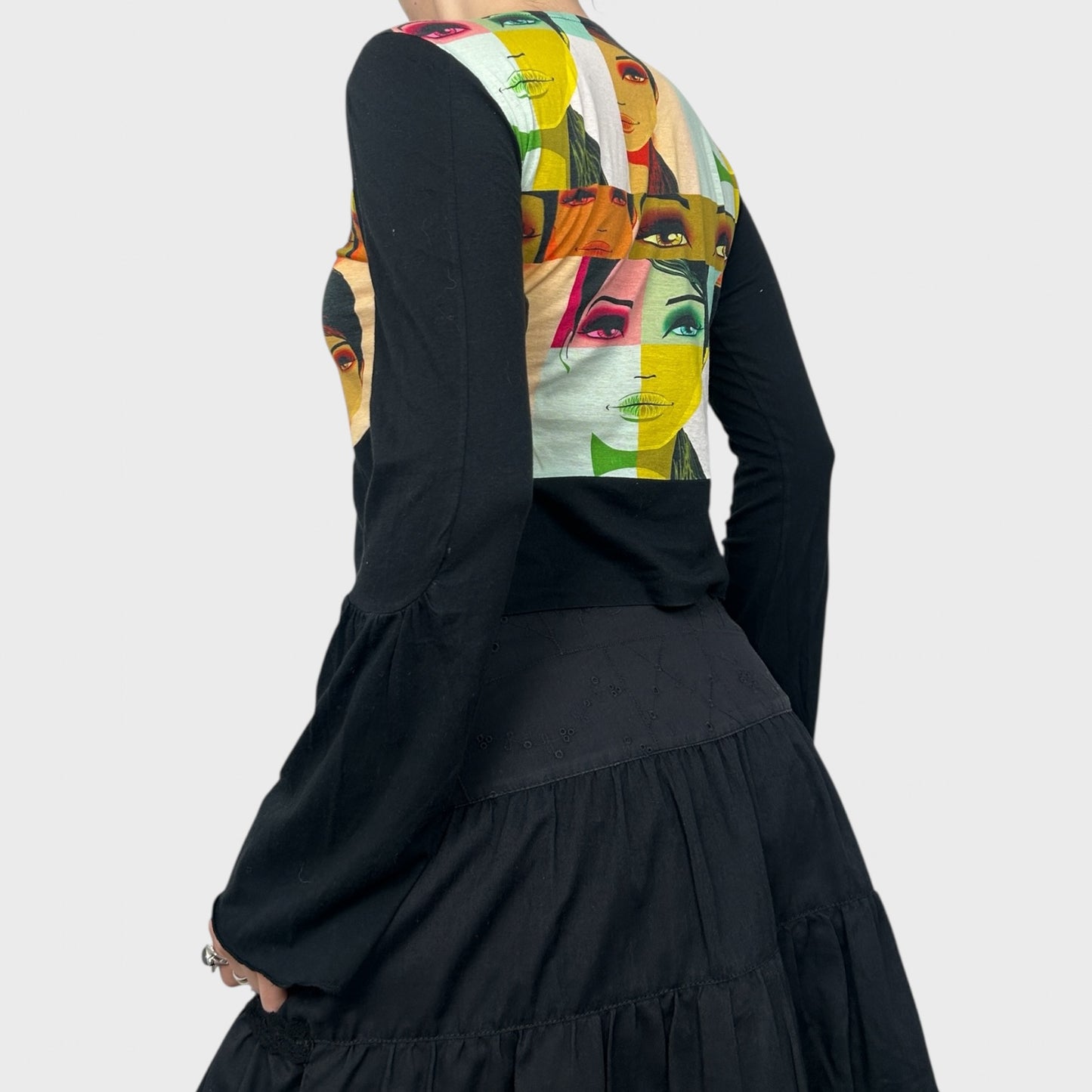 Custo Barcelona Graphic Print Face Top - S