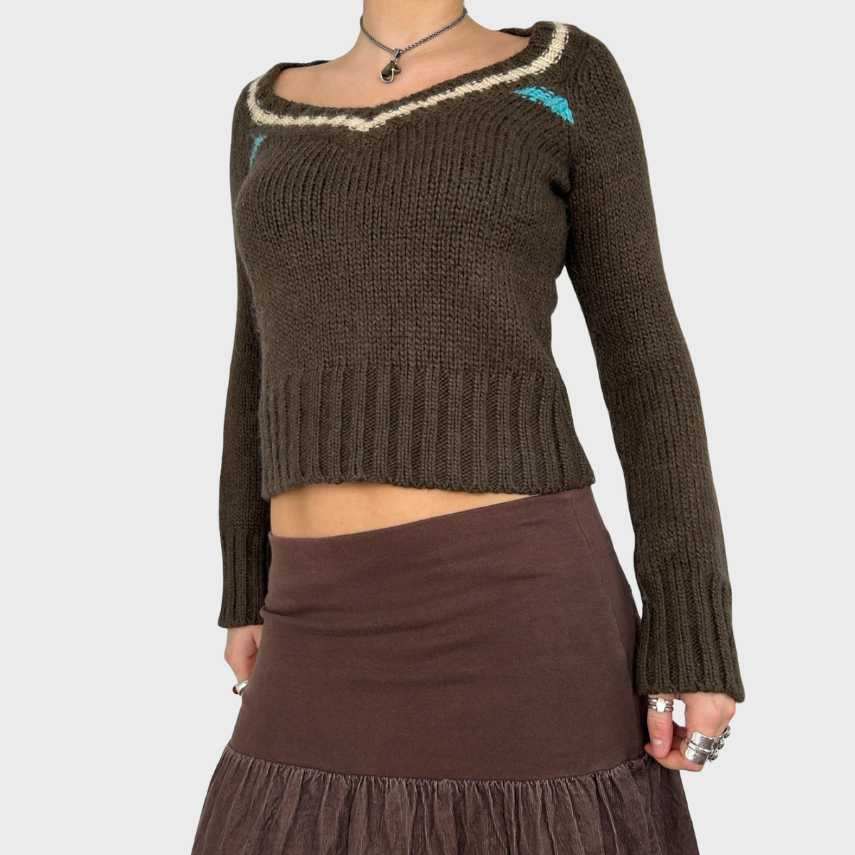 Diesel Brown Knit Jumper - S