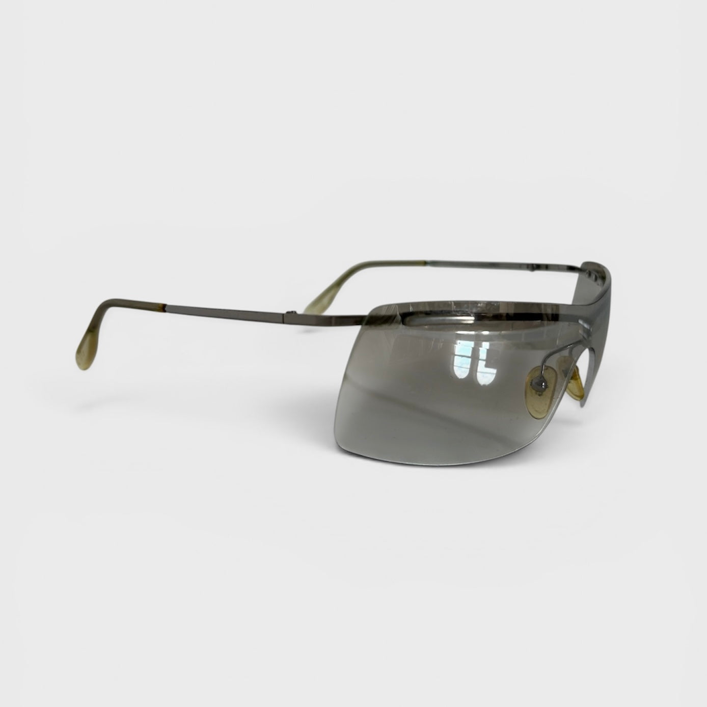 Dolce & Gabbana Clear Rimless Shield Sunglasses
