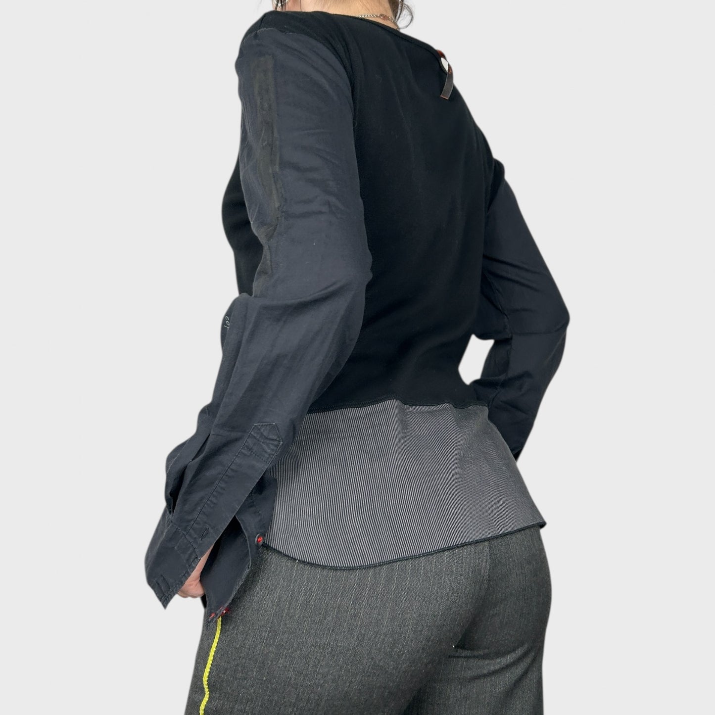 Cop Copine Bi-Material Long Sleeve Top - M/L