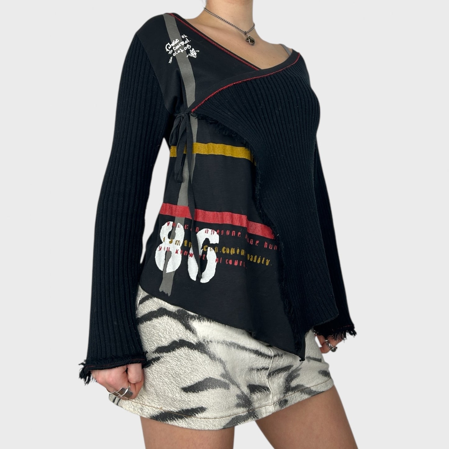 Cop Copine Crossover Bi-Material Jumper- M/L (faulty!)