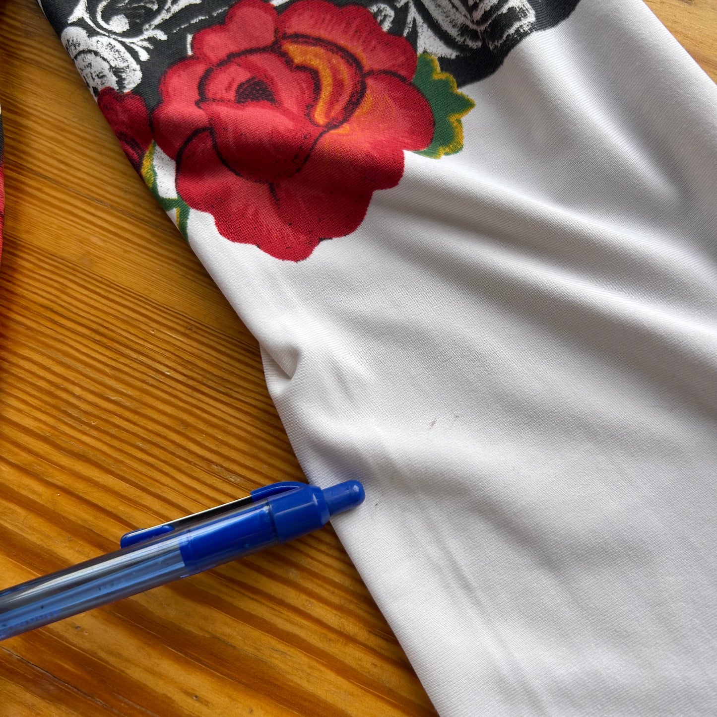 Save The Queen Graphic Bi-Material Long Sleeve Top - S/M