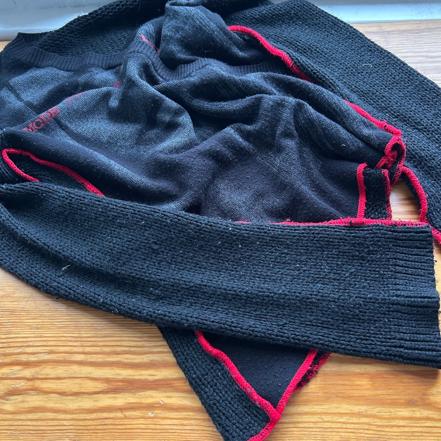 Graphic Face Print Knit Jumper - M