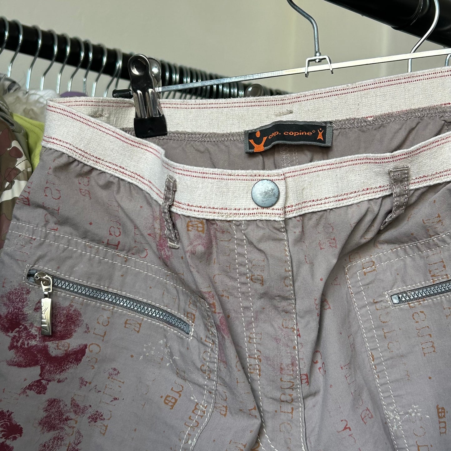 Cop Copine Graphic Print Wide Leg Trousers - M