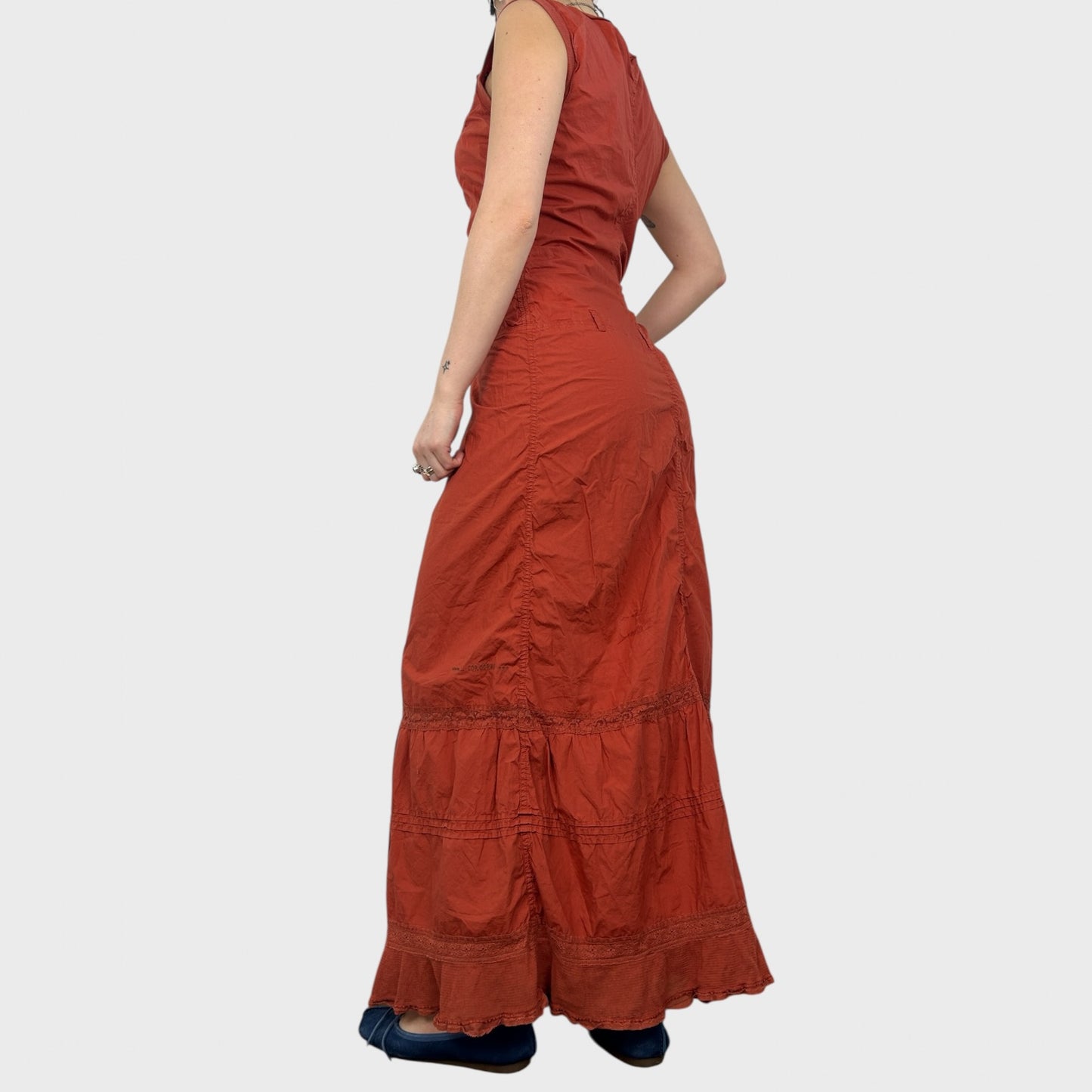 Cop Copine Orange Maxi Dress - S/M