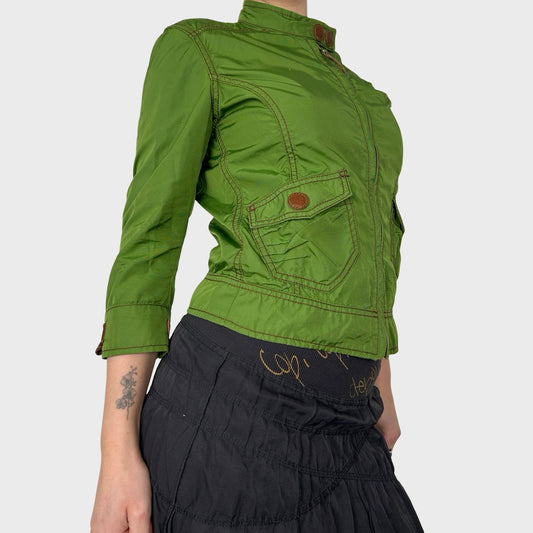 Miss Sixty Green Zip-Up Jacket - S