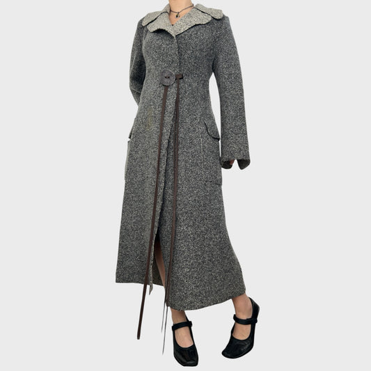 Cop Copine Floor Length Wool Coat - L