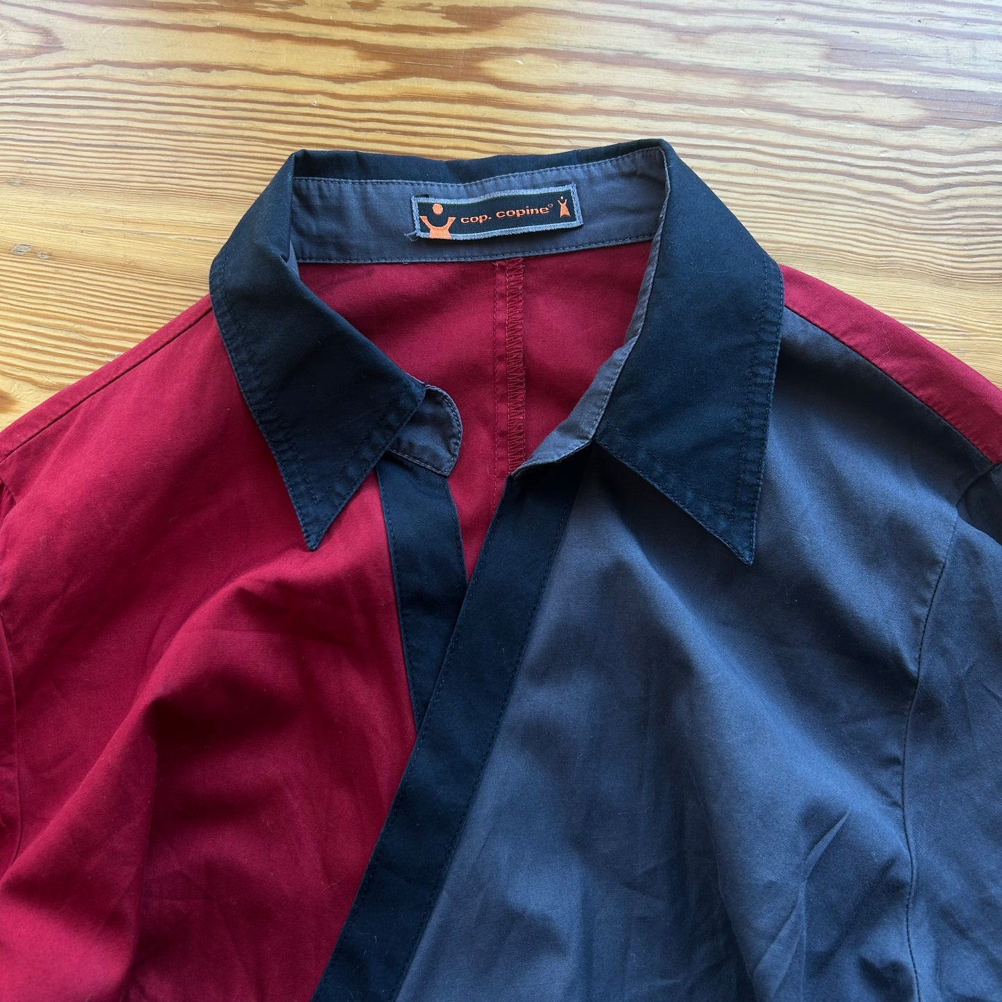 Cop Copine Red Wrap Tie Shirt - M/L