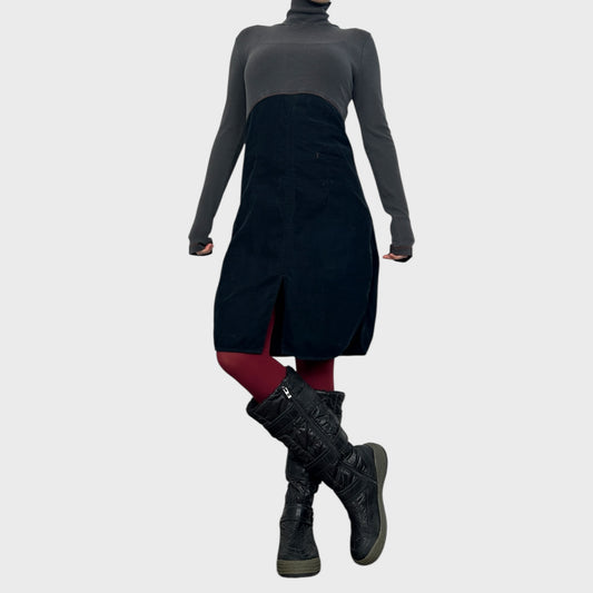 Cop Copine Bi-material High Neck Dress - M (faulty)