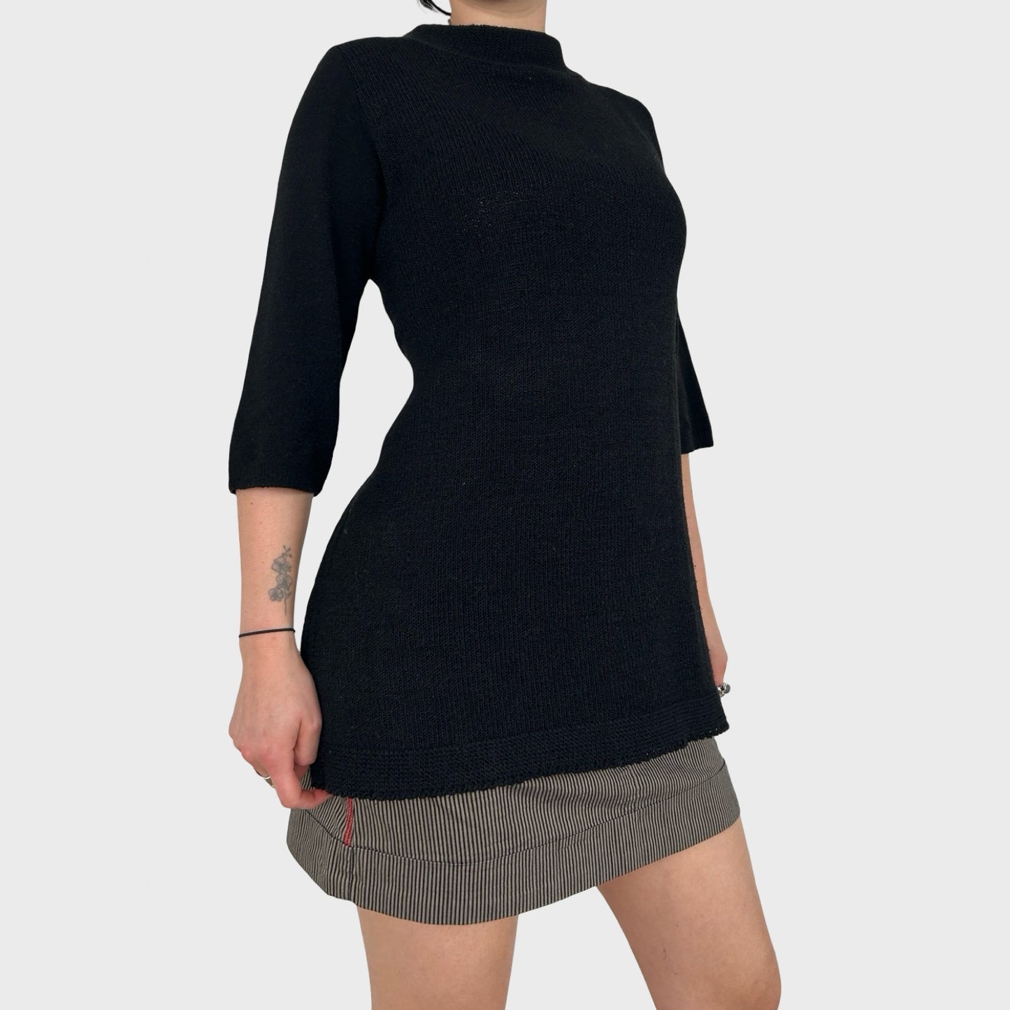 Cop Copine Corset Style Tie Jumper - M