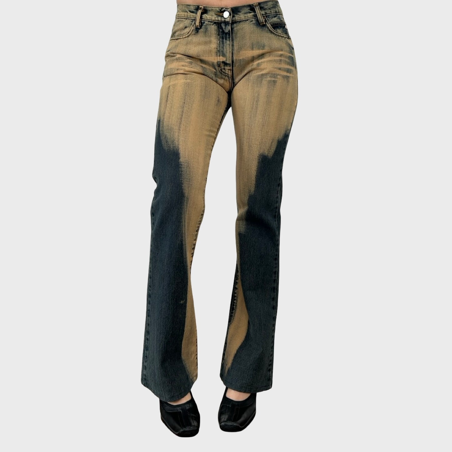 Miss Sixty Two Tone Faded Jeans - S