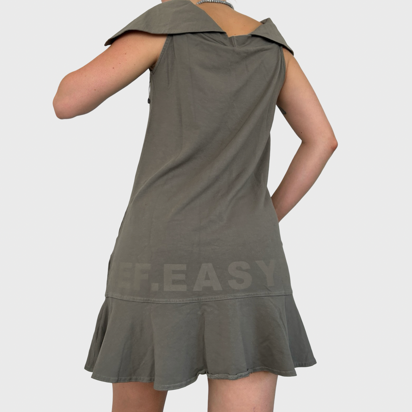 Cop Copine Khaki Babydoll Mini Dress - M/L