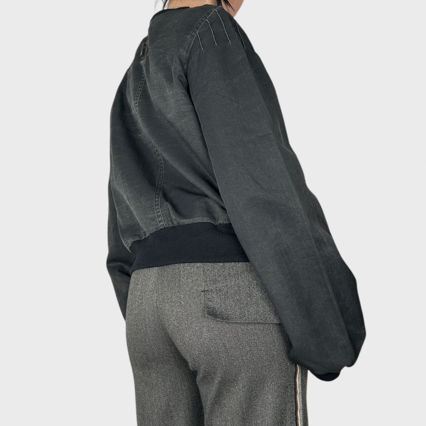 Cop Copine Grey Bomber Jacket - M/L