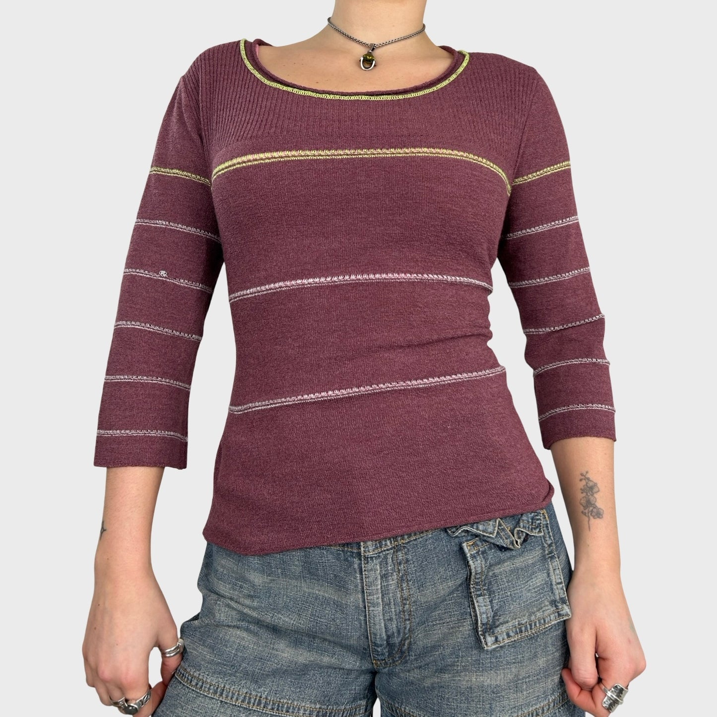 Cop Copine Tie-Up Corseted Jumper - S