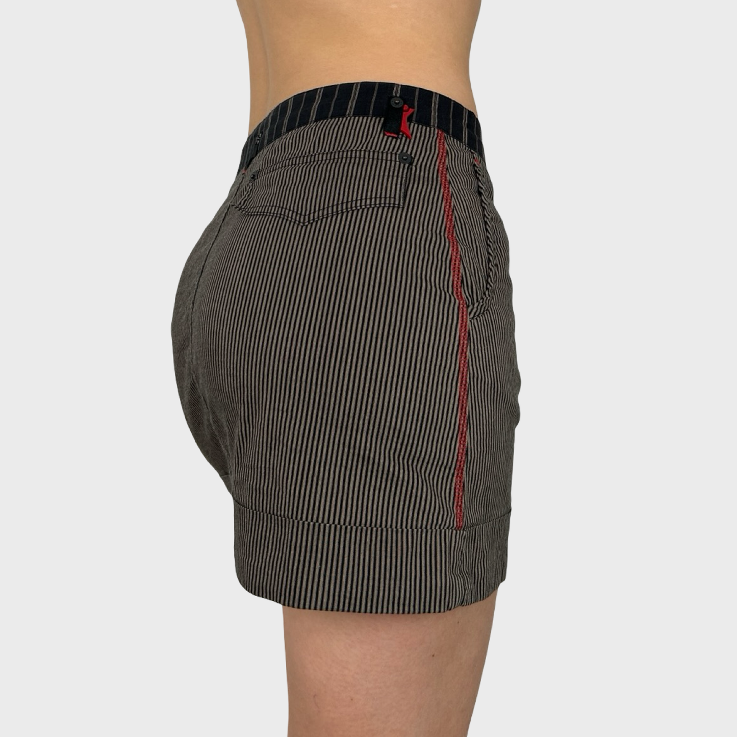 Cop Copine Striped Mini Skirt - S