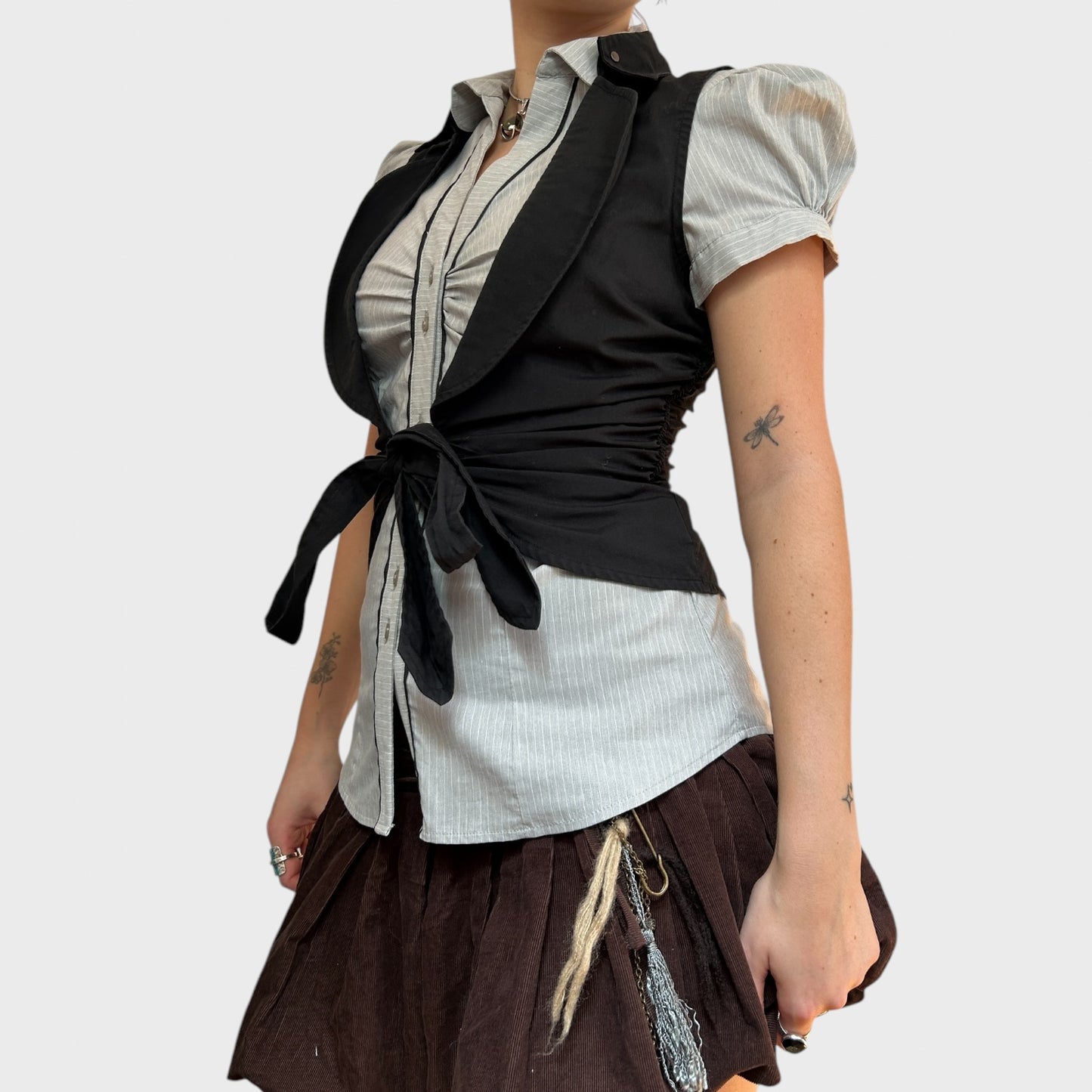 Cop Copine Ruched Waistcoat - XS/S