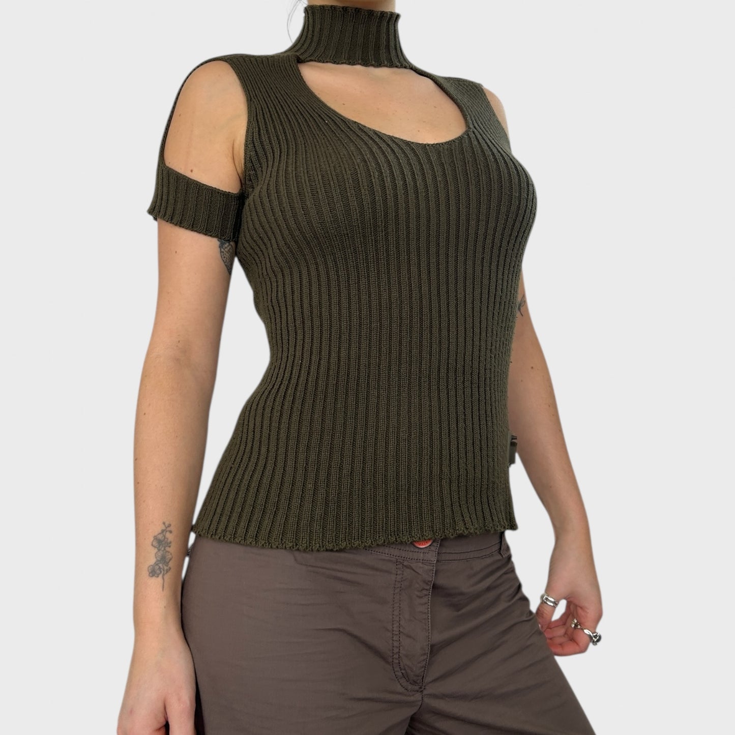 Cop Copine Cut Out Knit Top - M