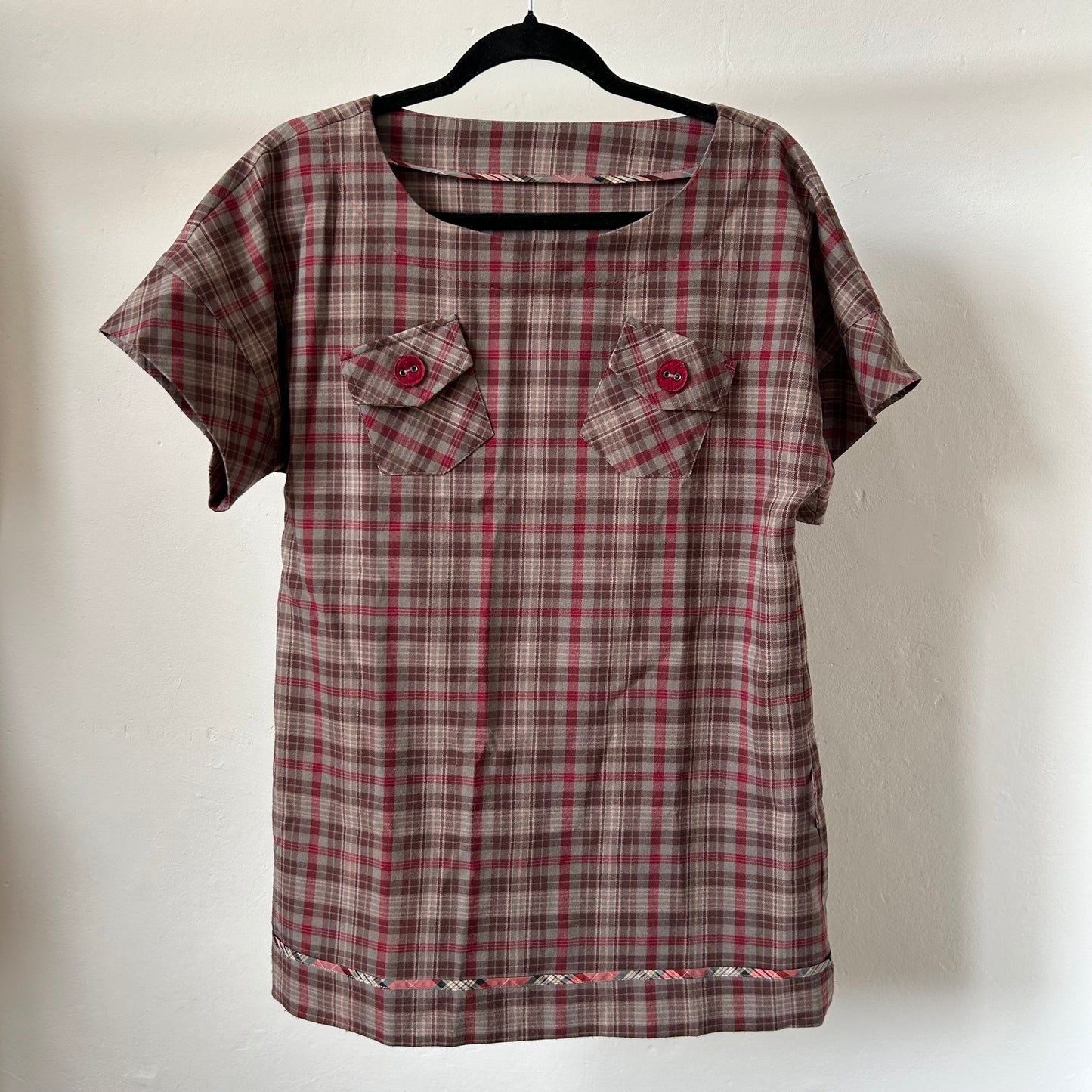 Cop Copine Checkered Long Top/Dress