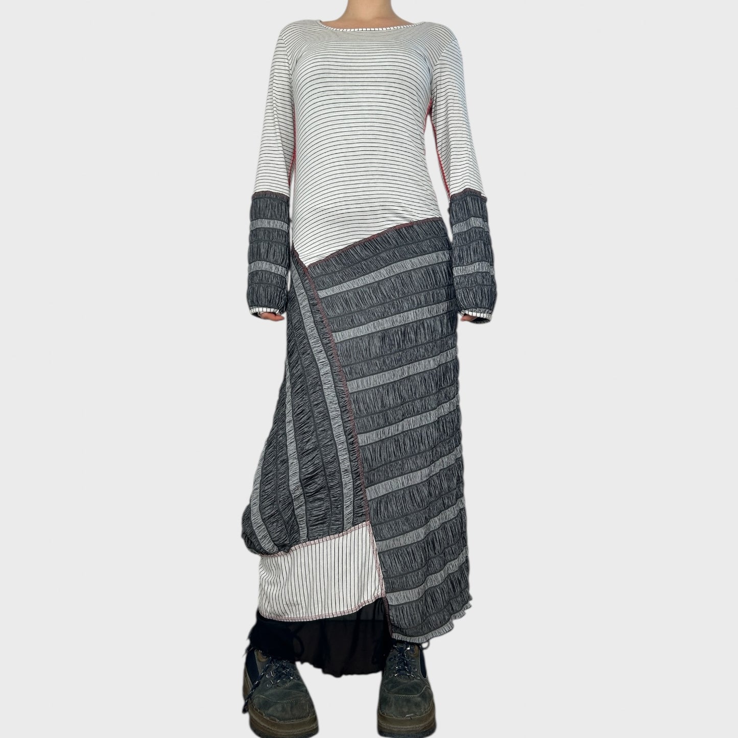 Cop Copine Striped Maxi Dress - M