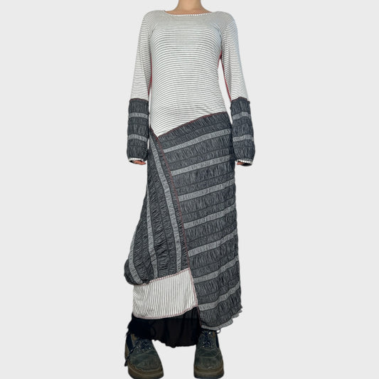 Cop Copine Striped Maxi Dress - M