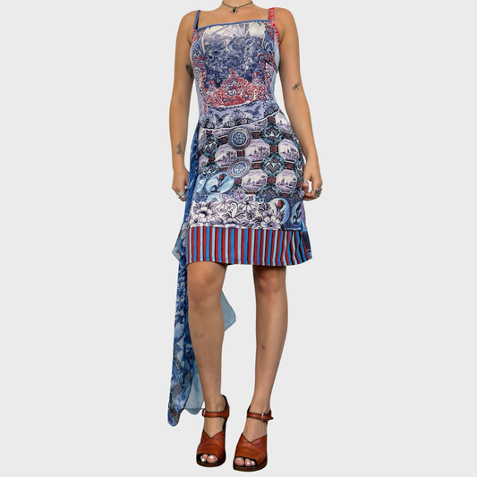 Save The Queen Graphic Midi Dress - XS/S