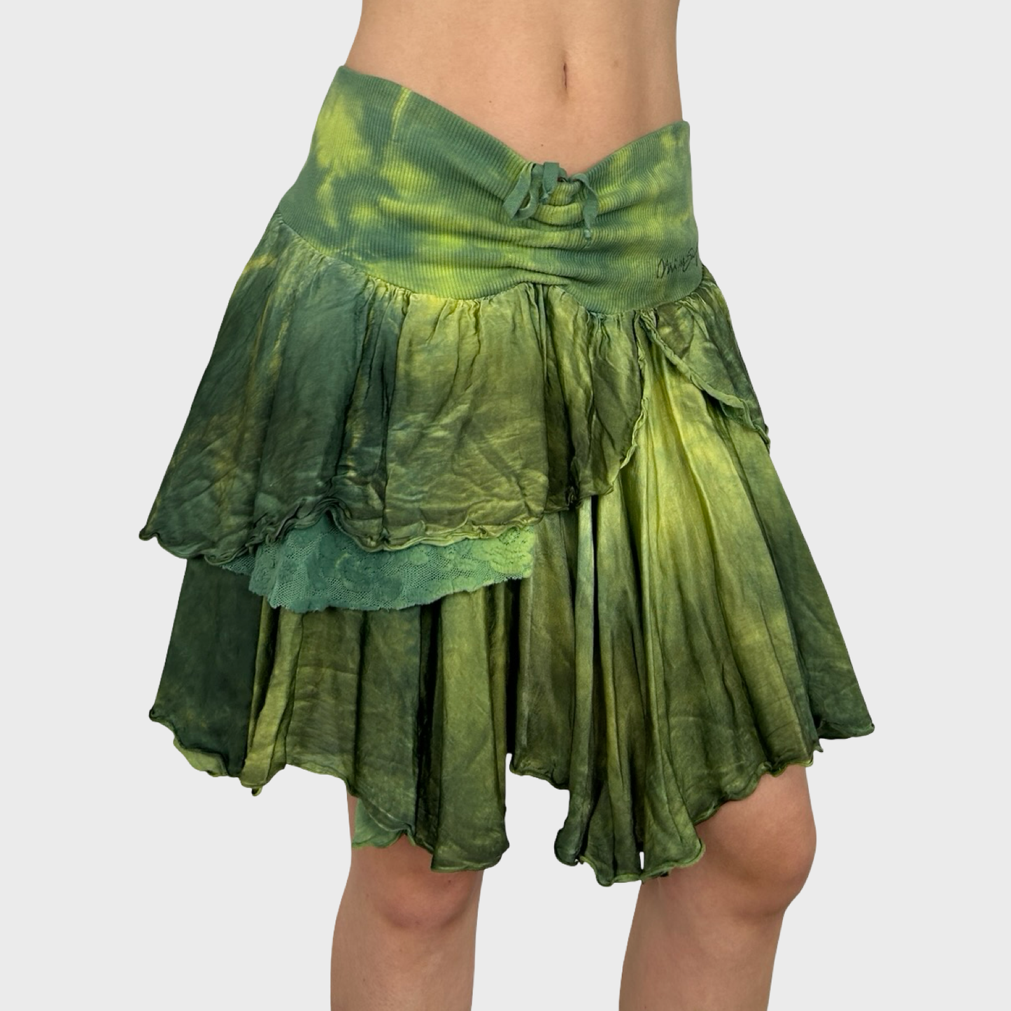 Miss Sixty Green Fairy Layered Skirt - M