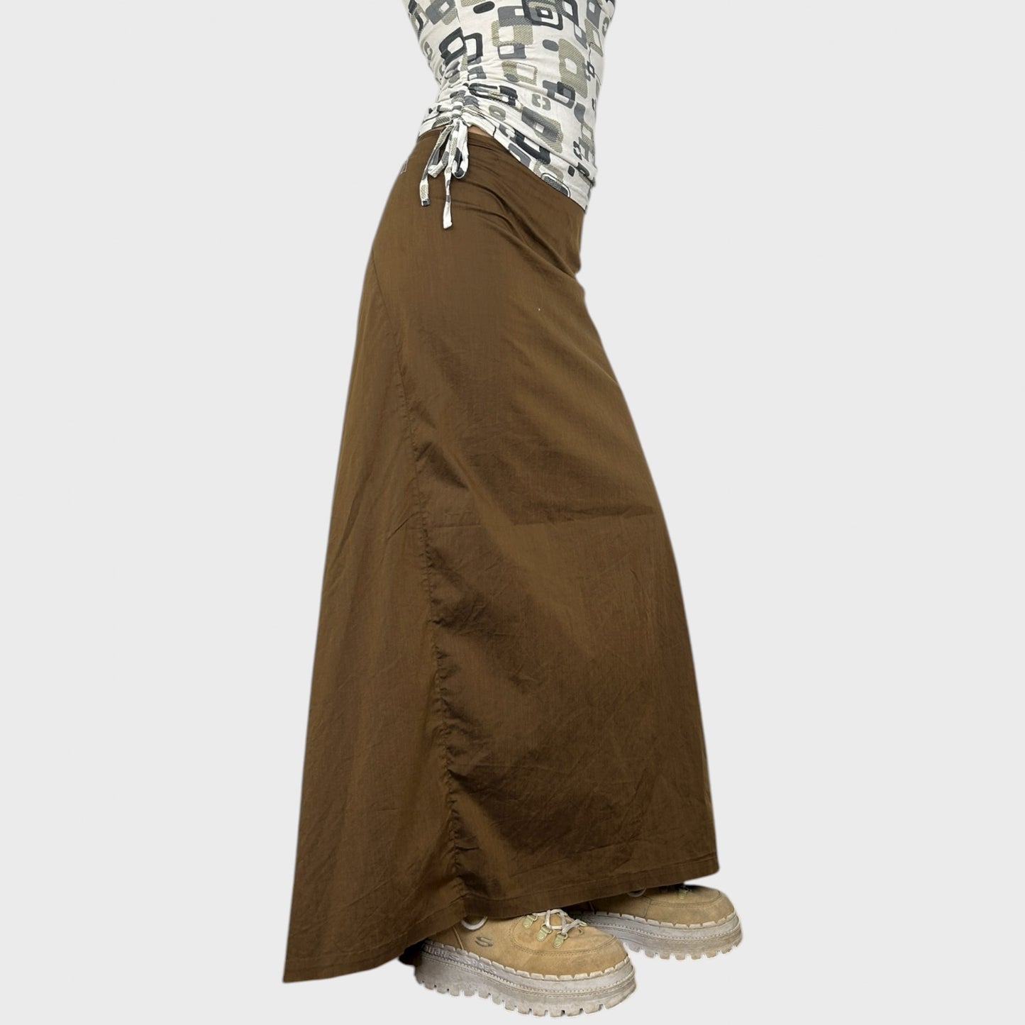 Cop Copine Ruched Maxi Skirt - S/M