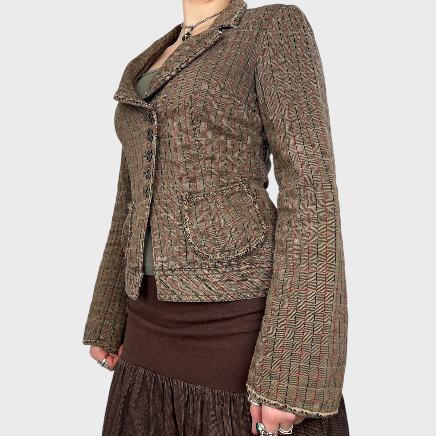 Cop Copine Checkered Jacket - S