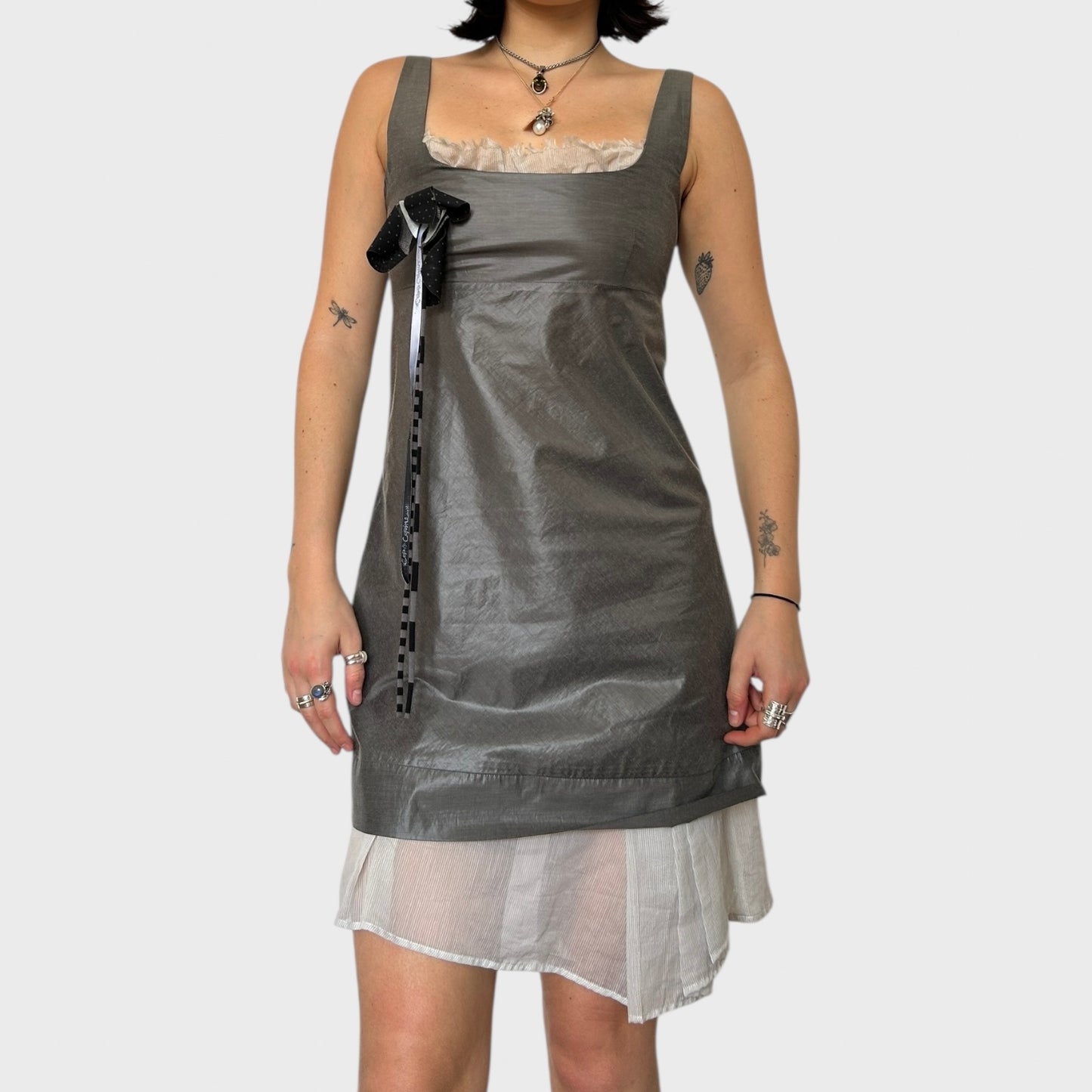 Cop Copine Grey Mini Dress - Size S