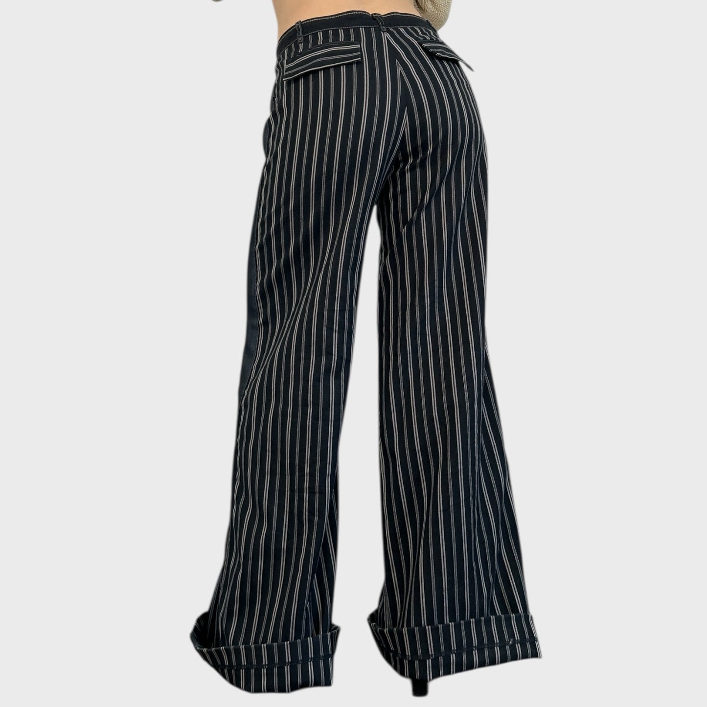 Cop Copine Wide Leg Stripe Trousers - M/L