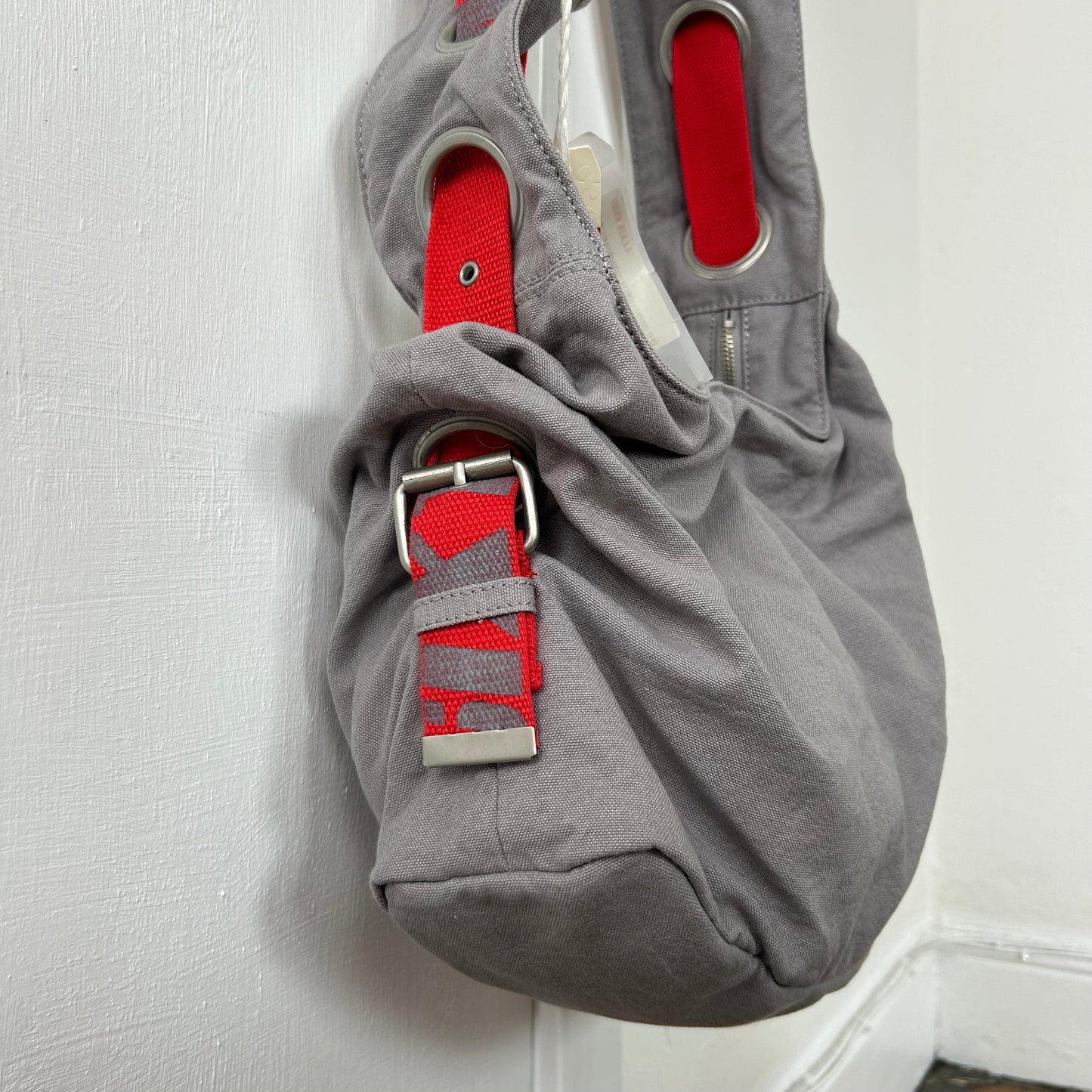Miss Sixty BNWT Grey Canvas Belt Bag